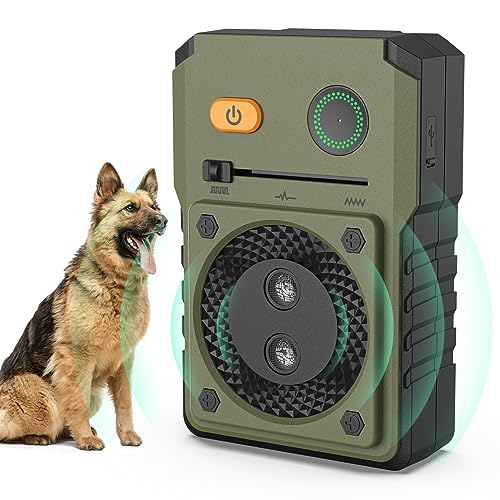 Bubbacare Anti Bell Gerät Hunde, Ultraschall Antibell für Hunde mit 3 Modi bis zu 50FT Wirksame Kontrolle Bereich, IPX4 Wasserdicht Antibell Ultraschall Gerät für den Außen und Innenbereich von Bubbacare