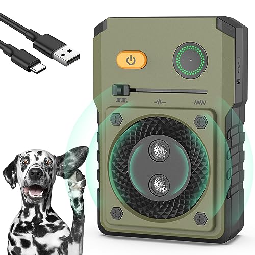 Bubbacare Anti Bell Gerät für Hunde, Antibell Ultraschall Gerät mit 3 Modi, 50Fuß Wiederaufladbares Antibell für Hunde, Anti-Bell-mittel für Hunde Sicher für Kleine Mittel Große Hunde Innen Draußen von Bubbacare