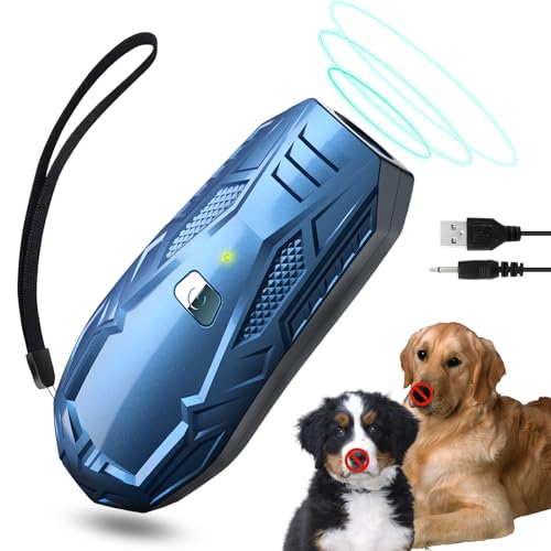 Bubbacare Anti Bellen Gerät, Ultraschall Handheld Anti-Bell-Mittel für Hunde, Tragbar & Wiederaufladbar Antibell Gerät, 5m Reichweite Hundeschreck Ultraschall Trainingsgerät für Kleine Große Hunde von Bubbacare