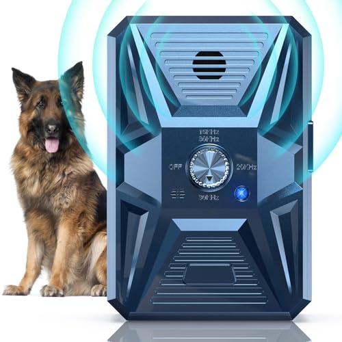 Bubbacare Antibell, Antibell Ultraschall Gerät, 3 Stufen Automatisch Antibell für Hunde mit 33ft, Wiederaufladbares & Wasserdichtes Anti Bell Gerät Hunde, für Große KleineHunde Innen Außenbereich von Bubbacare