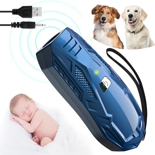 Bubbacare Antibell Gerät Ultraschall, Klein & Tragbar Anti Bell Gerät Hunde, Handheld Hundeschreck Ultraschall Trainingsgerät mit 5m Reichweite, Sichere Mini Antibell für Kleine Große Hunde von Bubbacare