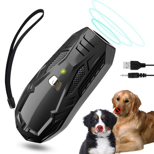 Bubbacare Antibell Gerät Ultraschall, Klein & Tragbar Anti Bell Gerät Hunde, Handheld Hundeschreck Ultraschall Trainingsgerät mit 5m Reichweite, Sichere Mini Antibell für Kleine Große Hunde von Bubbacare