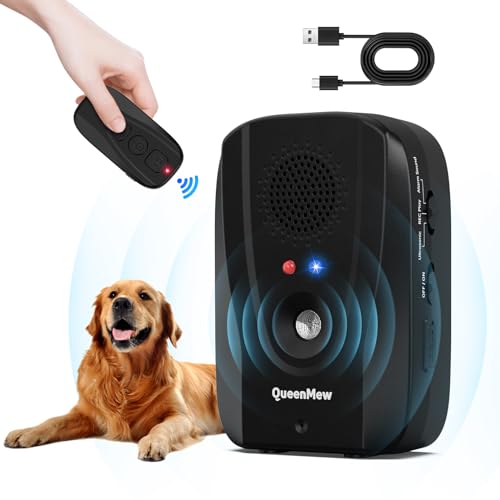 Bubbacare Antibell Ultraschall Gerät, 2-in-1-Automatik- und Fernbedienungs Anti Bell Gerät Hunde, 600 Fuß Fernreichweite Zum mit Ultraschall/Alarmton/Aufnahmewiedergabe für im Innen- und Außenbereich von Bubbacare