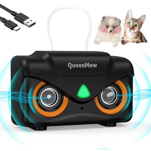 Bubbacare Antibell für Hunde mit 15M Reichweite, Leises Mini Anti-Bell-Gerät mit 2 Lautsprechern, 3 Modi Automatisch Ultraschall Hunde Bellen für Große Kleine Hunde, den Hund des Nachbarn Dog von Bubbacare