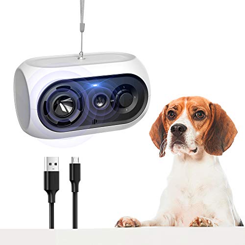 Bubbacare Ultraschall Hunde, Automatisches Anti Bellen Gerät 100% Sicher, Wasserdichter Anti-Bell-gerät, Wiederaufladbares Antibell für Kleine Mittel Große Hunde, Antibell Hund Innen & Außenbereich von Bubbacare