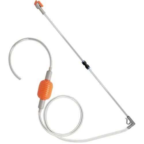 Bubble Magus M-Beans Aquarium-Reinigungsset, 10 Gallonen Kiessauger & Wasserwechsler Siphon, langes Schlauchbürsten-Pad, ideal für 5–10 Gallonen Aquarien, Aquarium-Zubehör, Kiessauger für Aquarium-Set von Bubble Magus