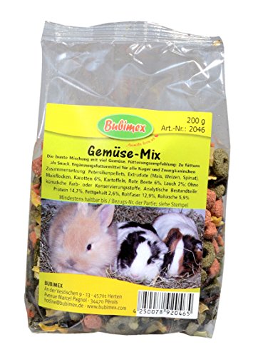 BUBIMEX Mix den Gemüse Süßigkeiten für Kleintiere – Lot de 4 von Bubimex