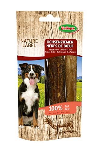 BUBIMEX - Rindernerven – Kausnacks für Hunde – 100% natürliche Premium-Qualität – proteinreiche und fettarme Sehnen – 3 Einheiten – 70 g von Bubimex