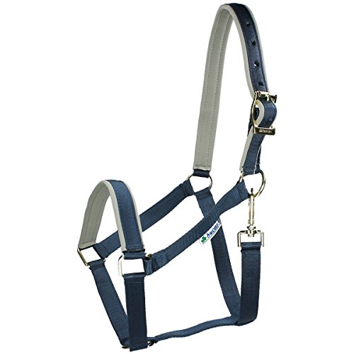 Bucas Halfter Dublin - Navy/Silver, Groesse:Warmblut (L) von Bucas