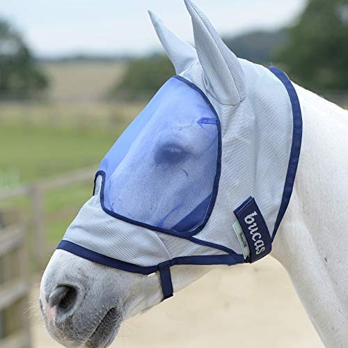 Bucas Buzz-Off Deluxe 155/XL Mask & Ears Blue von Bucas