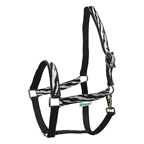 Bucas Dublin Head Collar Foal Zebra Black von Bucas