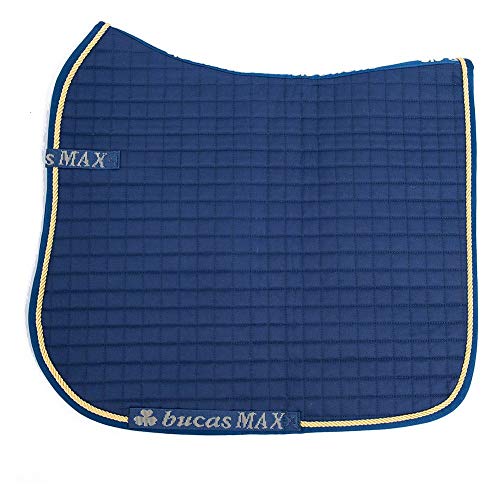 Bucas Max Dressage Saddle Pad One Size Navy Gold von Bucas