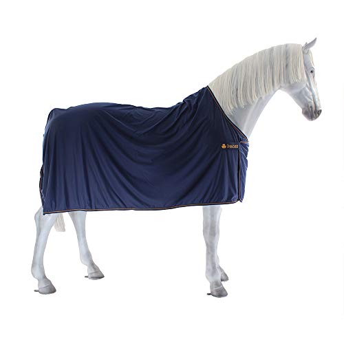 Bucas - Pferdedecke - Bucas Abschwitzdecke/Paradedecke/ Transportdecke Panel Prize Cooler Navy/Gold - 135cm von Bucas