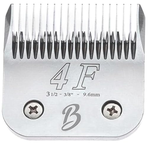 Bucchelli Abnehmbare Fellpflege-Schnitte der A Serie 4f Klinge, Länge 9,6 mm, japanischer Hartstahl für Hundepflege, abnehmbare Klinge, kompatibel mit A5-Serie (B4F) von Bucchelli