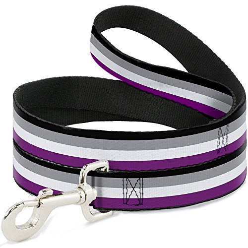 Buckle Down, "Flagge Asexual schwarz/grau/weiß/lila, 4er Pack (4 x 1/2 Zoll von Buckle-Down