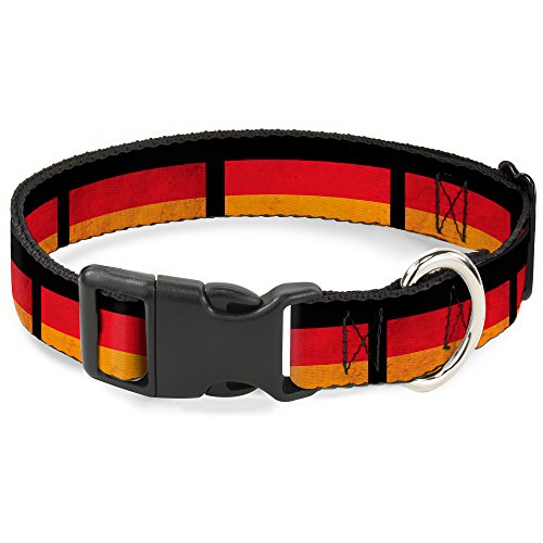 Buckle-Down 15,2–22,9 cm Deutsche Flagge Distressed Kunststoff Clip Kragen, schmale klein von Buckle-Down