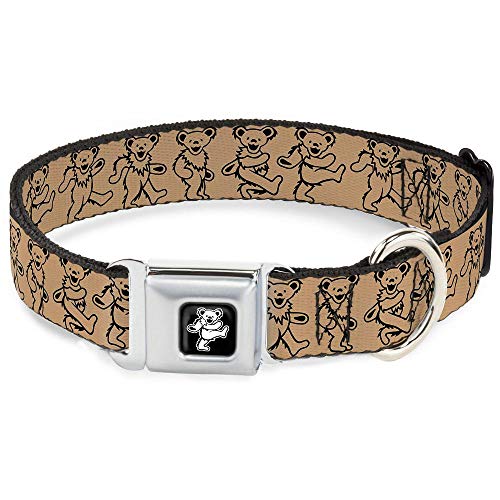 Buckle-Down 22,9–38,1 cm Bear-Dancing Bär schwarz/Silber Hund Halsband von Buckle-Down