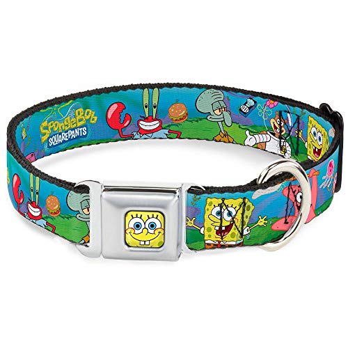 Buckle Down 22,9–38,1 cm Spongebob und Freunde/Logo Hundehalsband von Buckle-Down