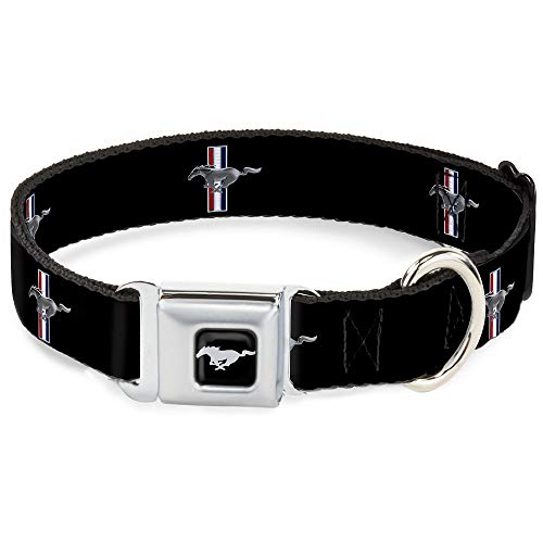 Buckle Down 22,9–38,1 cm fm-Ford Mustang Schwarz/Silber Hund Halsband Buckle Down 22,9–38,1 cm fm-Ford Mustang Schwarz/Silber Hund Halsband von Buckle-Down