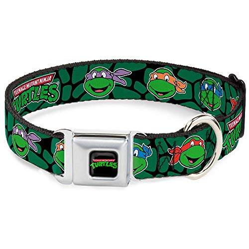 Buckle-Down 22,9–38,1 cm nta-Classic Teenage Mutant Ninja Turtles Logo Hund Halsband von Buckle-Down