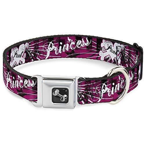Buckle-Down 38,1–66 cm Punk Prinzessin mit Klaviertasten Hundehalsband Bone, groß Buckle-Down 38,1–66 cm Punk Prinzessin mit Klaviertasten Hundehalsband Bone, groß von Buckle-Down