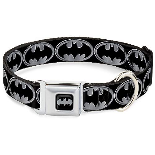 Buckle-Down BMA Batman schwarz/Silber Hund Halsband von Buckle-Down