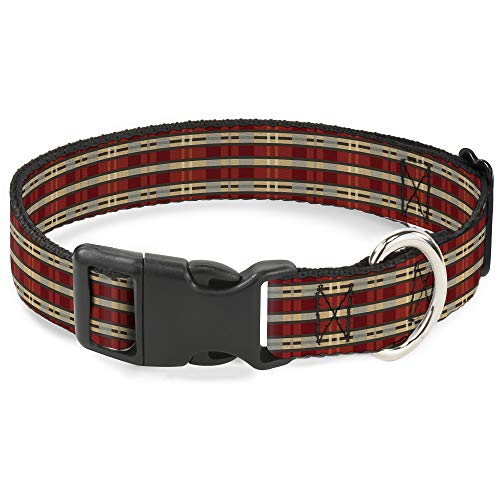 Buckle-Down Breakaway Katzenhalsband, Americana Plaid2 von Buckle-Down