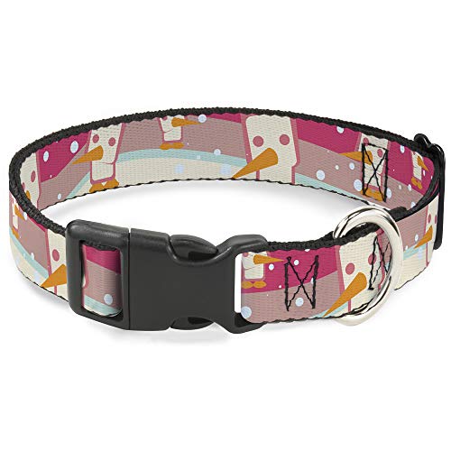 Buckle-Down Breakaway Katzenhalsband, Blockpinguine, Mauve von Buckle-Down