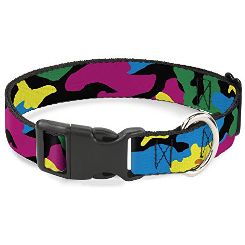 Buckle-Down Breakaway Katzenhalsband, Camouflage, Neonfarben von Buckle-Down