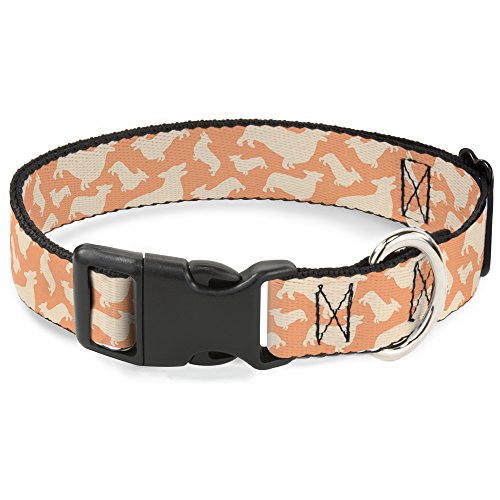 Buckle-Down Breakaway Katzenhalsband, Corgi-Silhouette, Goldbraun von Buckle-Down