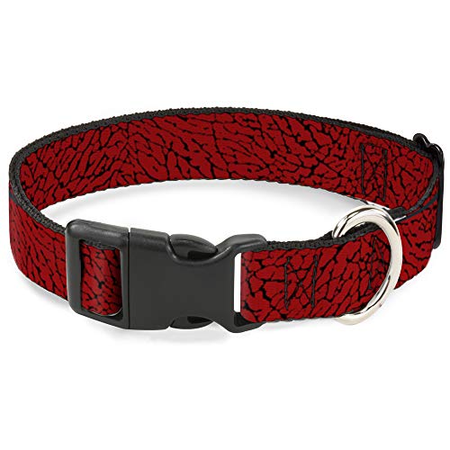 Buckle-Down Breakaway Katzenhalsband, Elefantenmuster, Rot von Buckle-Down