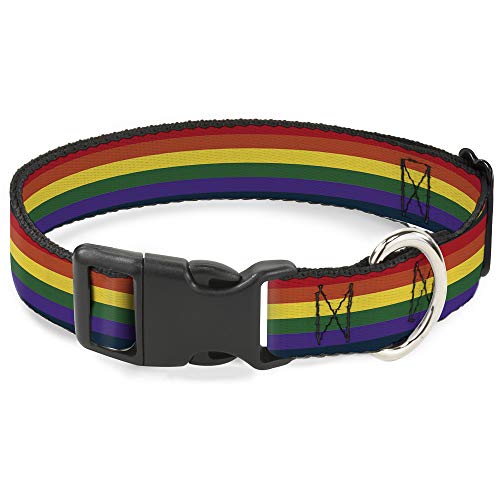 Buckle-Down Breakaway Katzenhalsband, Regenbogenfarben von Buckle-Down