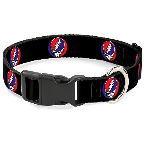 Buckle-Down Breakaway Katzenhalsband, Steal Your Face Repeat, Schwarz/Farbe von Buckle-Down