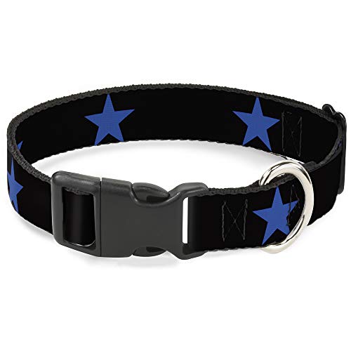 Buckle-Down Breakaway Katzenhalsband, Stern, Schwarz/Blau von Buckle-Down