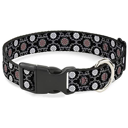 Buckle-Down Breakaway Katzenhalsband, Tapisserie, Schwarz von Buckle-Down