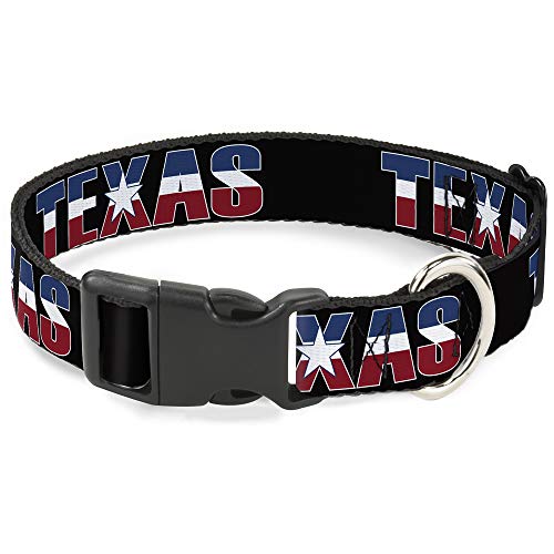 Buckle-Down Breakaway Katzenhalsband, Texas w/Star Schwarz/Weiß/Blau/Rot von Buckle-Down