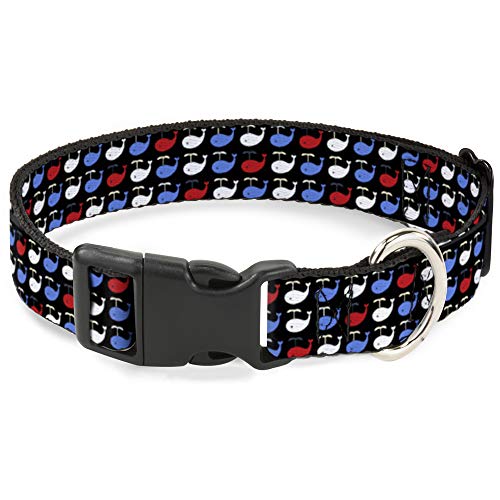 Buckle Down Breakaway Katzenhalsband, Wale, Marineblau/Rot/Weiß/Blau von Buckle Down