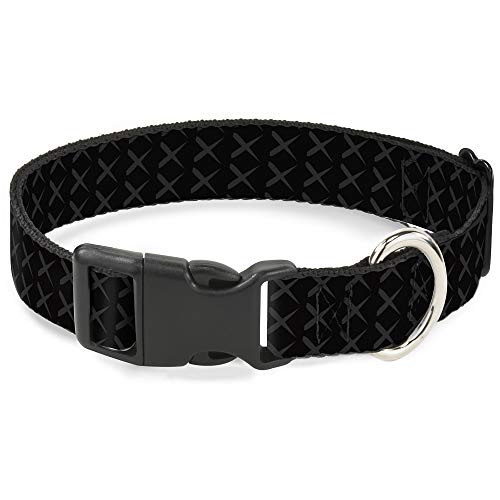 Buckle-Down Breakaway Katzenhalsband - Trittplatte Schwarz/Grau von Buckle-Down