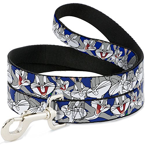 Buckle Down "Bugs Bunny C/U Posen blau Pet Leine, 6 'x 3,8 cm von Buckle-Down