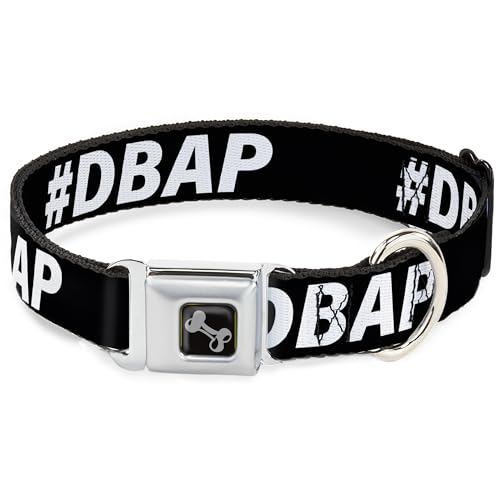 Buckle-Down DBAP Hundehalsband, leicht verstellbar, Metallschnalle, Schnellverschluss, 40,6 bis 58,9 cm, 3,8 cm breit, Größe M von Buckle-Down