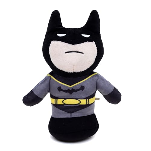 Buckle-Down DC Comics Quietschendes Plüsch-Hundespielzeug für große, mittelgroße und kleine Hunde, Batman-Pose, 5,1 x 8,9 cm von Buckle-Down