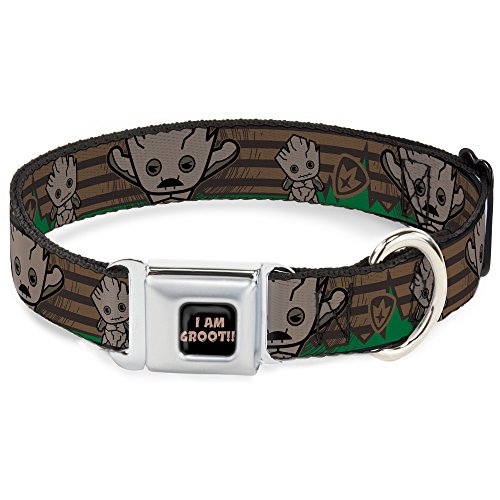 Buckle-Down DC-WMC128-M Hundehalsband mit Sicherheitsgurt, Größe M, Guardians of The Galaxy: Groot von Buckle-Down