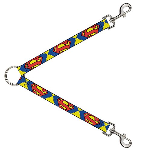 Buckle-Down DLS-WSM063 Superman-Leinen-Splitter, 2,5 cm breit, 76,2 cm lang, Gelb/Blau/Rot von Buckle-Down