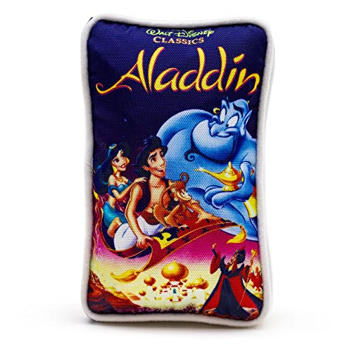 Buckle-Down Disney Hundespielzeug, Disney Aladdin VHS Tape Replica Pet Toy, Plüsch von Buckle-Down