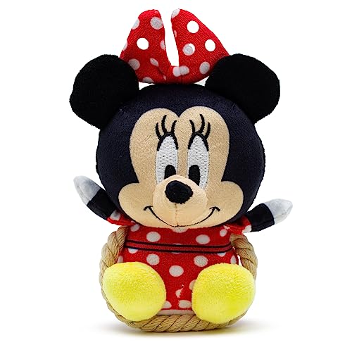 Buckle-Down Disney Hundespielzeug, Minnie Maus Chibi, sitzend, Plüsch, mit Seil von Buckle-Down