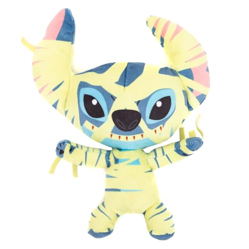 Buckle-Down Disney Quietschendes Plüsch-Hundespielzeug für große, mittelgroße und kleine Hunde, Lilo und Stitch Halloween Mummy Stitch Ganzkörper-Pose, 19,1 x 15,2 cm von Buckle-Down