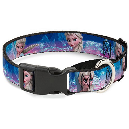 Buckle-Down Dog Collar Martingale Anna ELSA Poses Castle Mountains Blues 18 to 32 Inches 1.5 Inch Wide von Buckle-Down