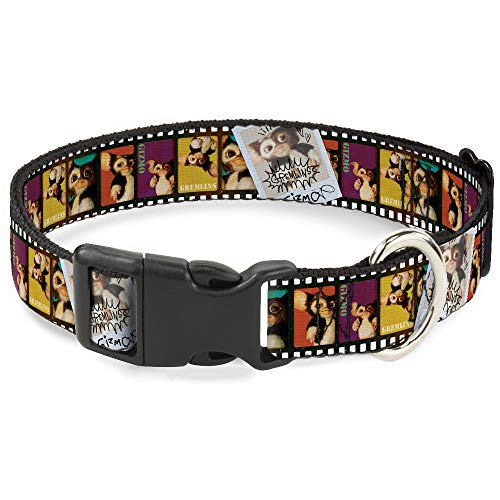 Buckle-Down Gremlins Gizmo Hundehalsband, Kunststoff, mehrfarbig, 20,3 bis 30,5 cm, 1,3 cm breit von Buckle-Down