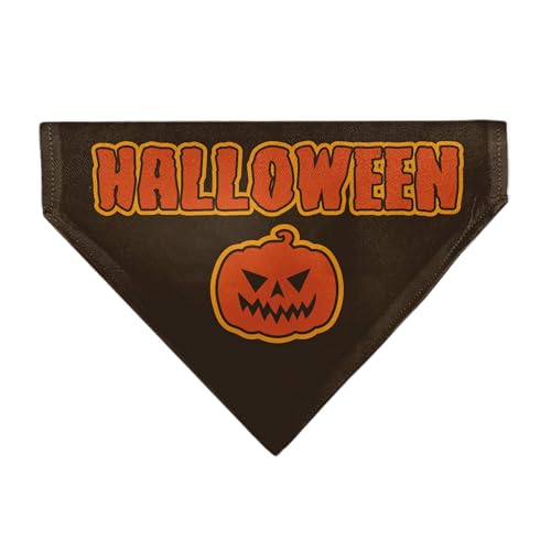 Buckle-Down Halloween Jack O Lantern Pumpkin Black Orange Schlupfhalsband nur Bandana von Buckle-Down