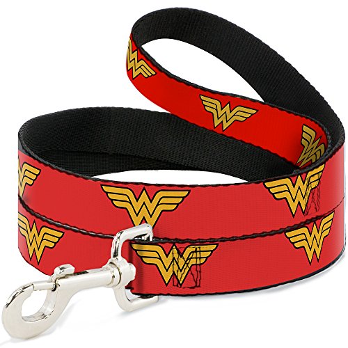 Buckle-Down Haustierleine mit Wonder Woman-Logo, 1,8 m lang, 1,27 cm breit von Buckle-Down